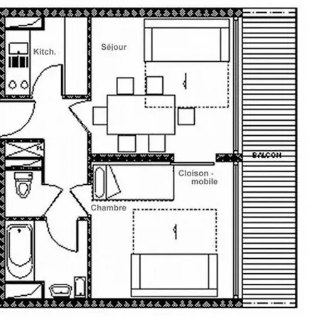 Apartmán Lumineux 6 Pers. - Balcon Sud - Acces Direct Aux Pistes - Garage En Option - La Croisette - Fr-1-344-1017 Saint-Martin-de-Belleville